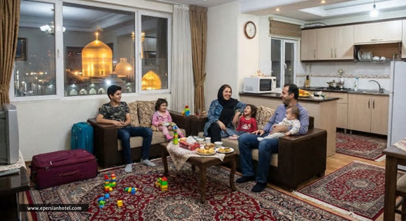 هتل اپارتمان مشهد برای خانواده های پرجمعیت 